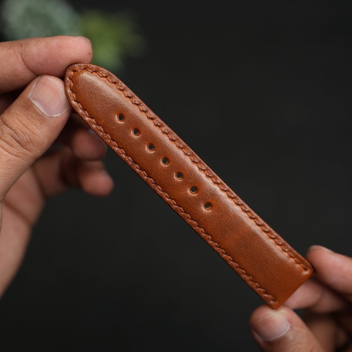 LEATHER WATCH STRAPS TAN COLOR FULLY PADDED