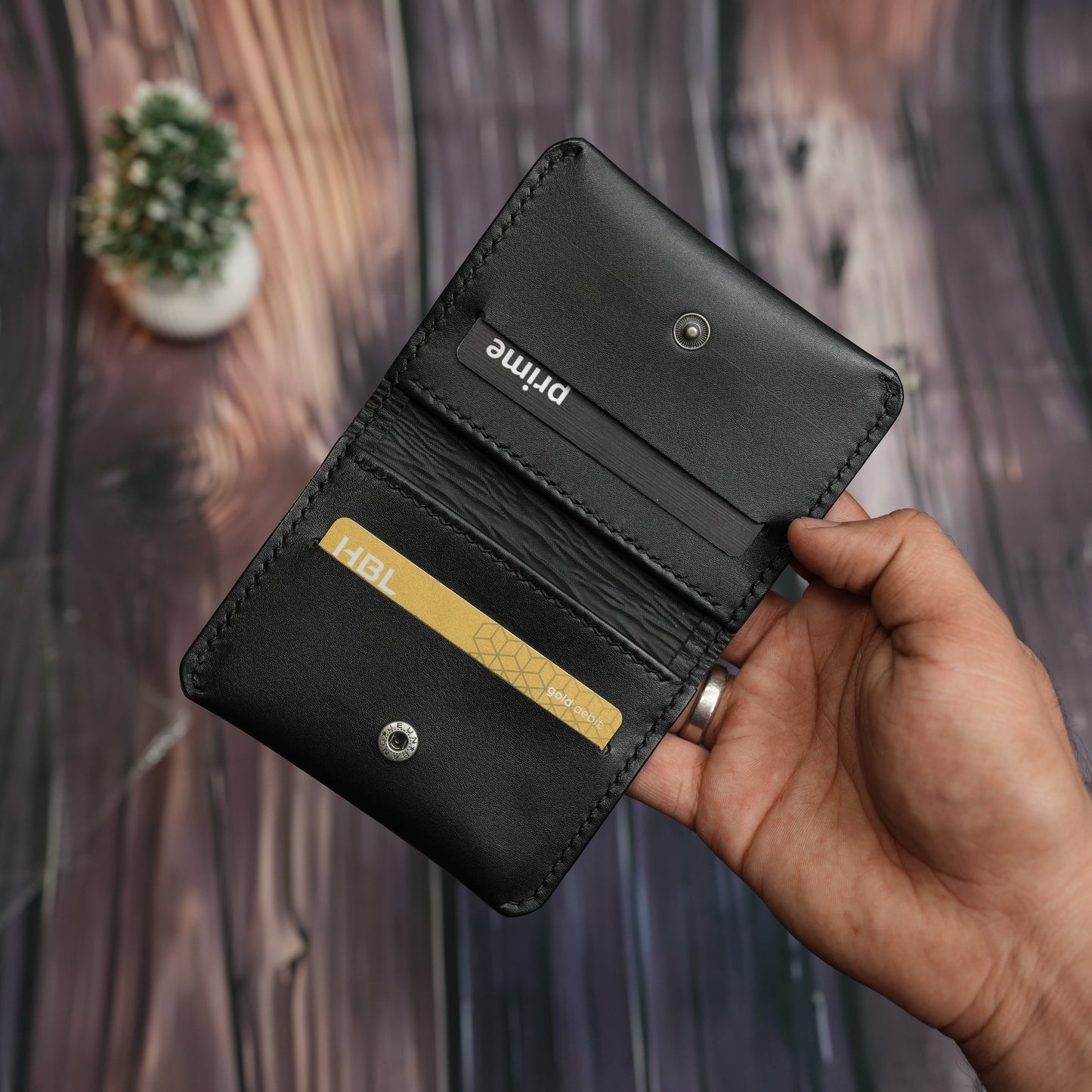 No. 85 Slim Ever Card Wallet ( Black color)