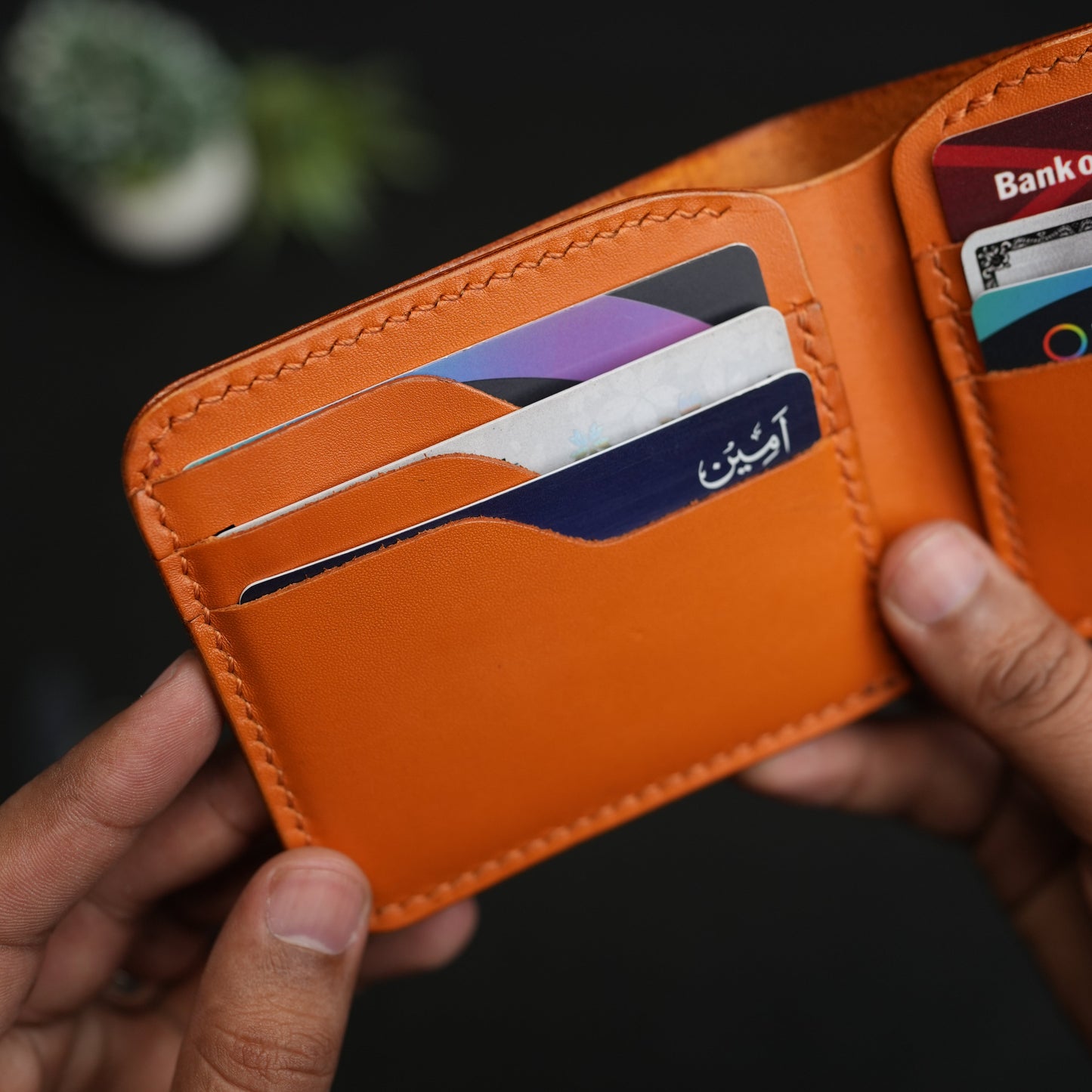 No.55 V2 pro classic bifold wallet (Tan color)