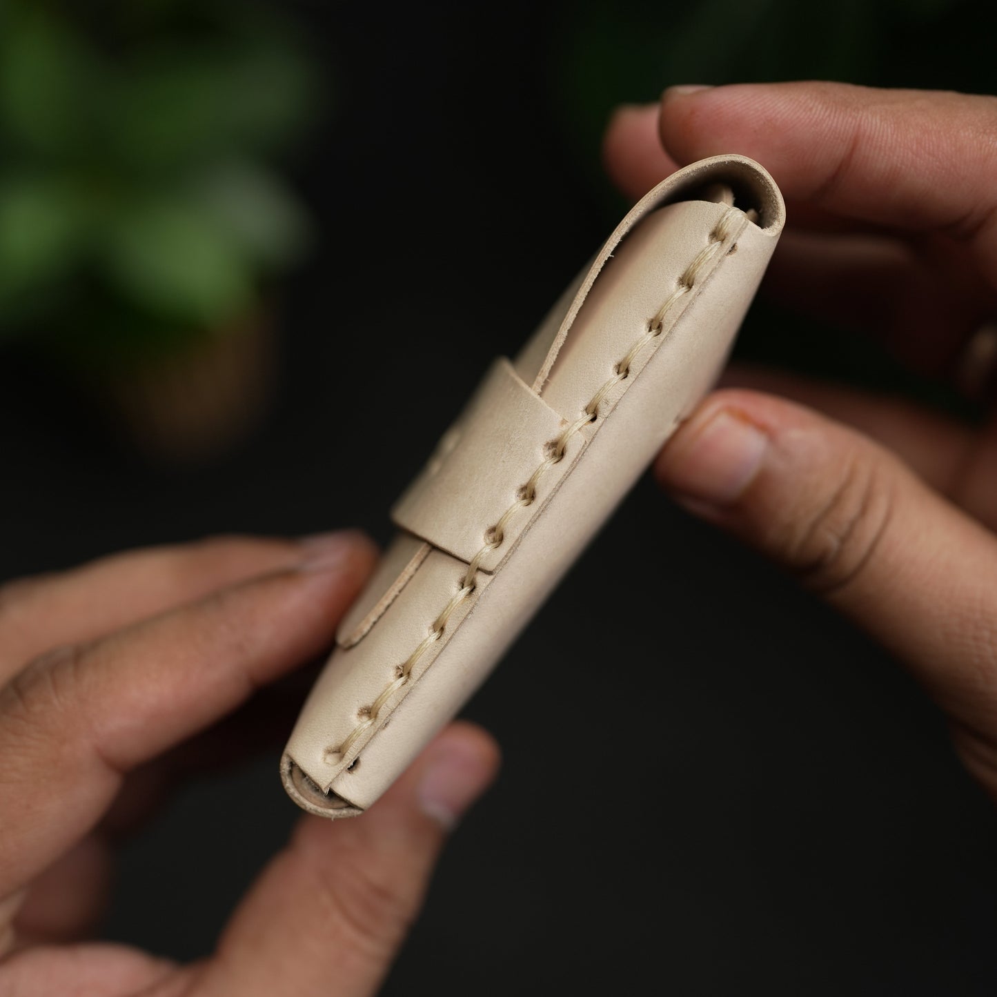 No. 101 All in one Card wallet natural Vegetable Tanned leather