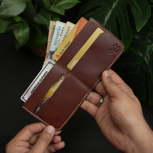 No. 89 Bifold leather wallet (Buck brown)