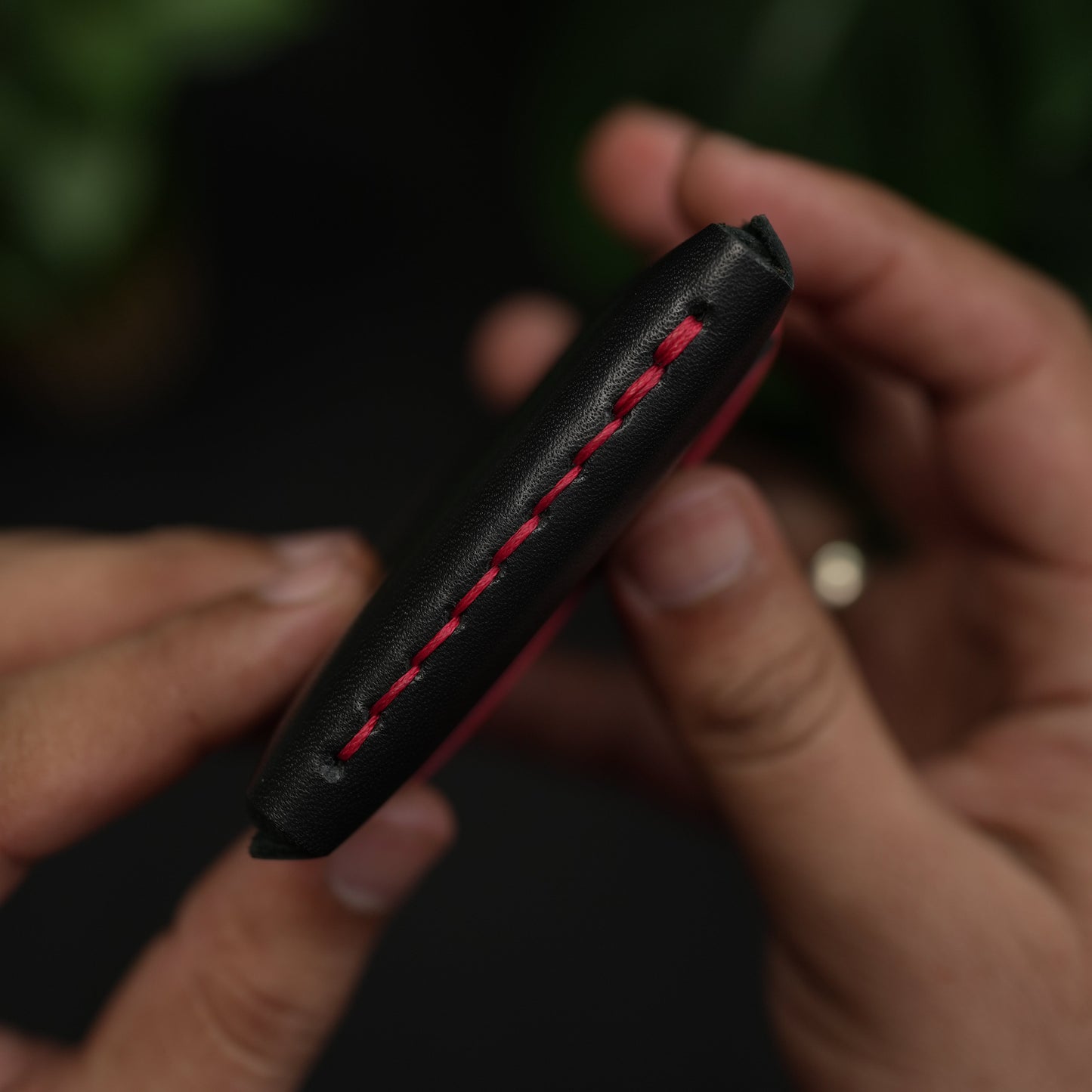 No. 101 All in one Card wallet Black with Red color