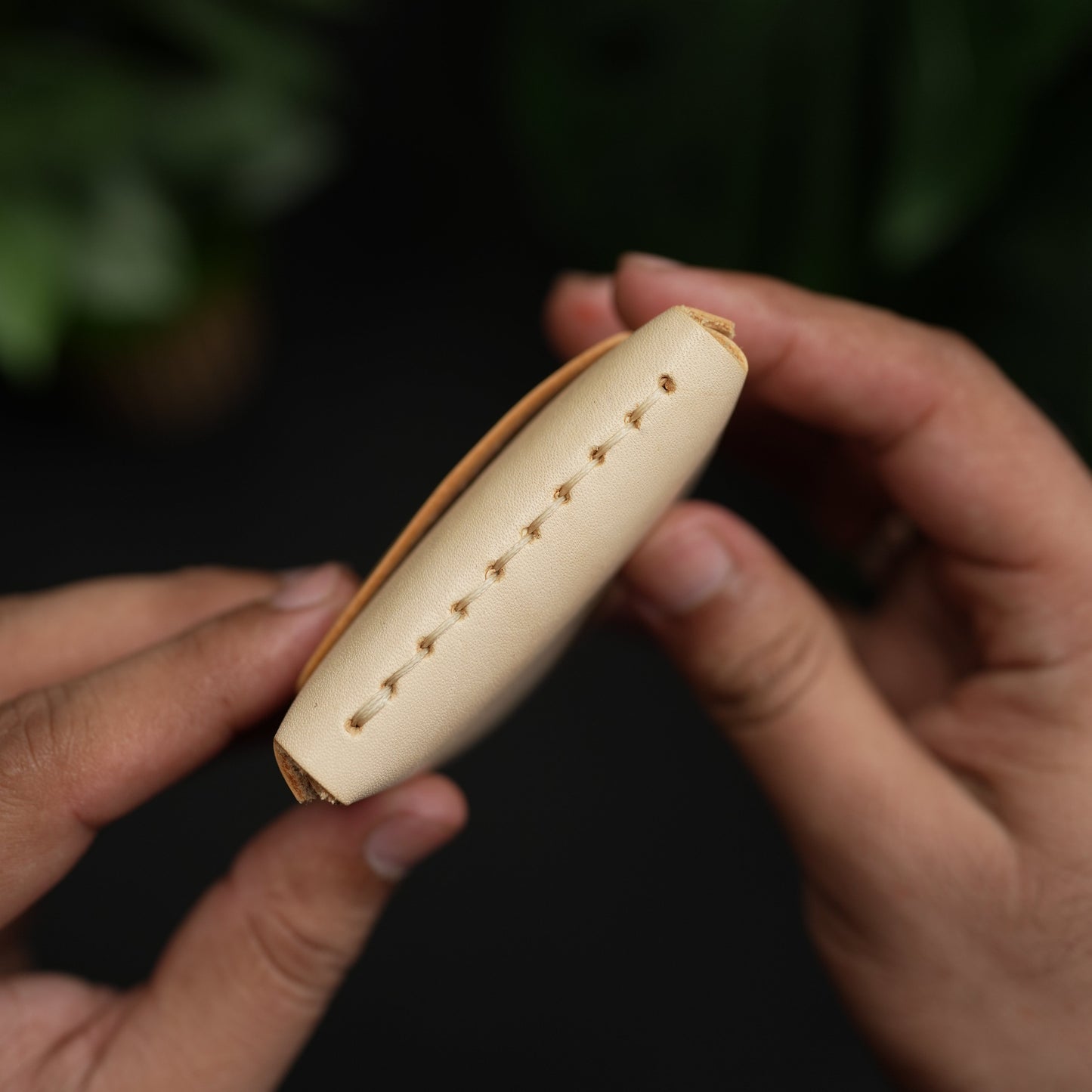 No. 101 All in one Card wallet natural vegtan leather