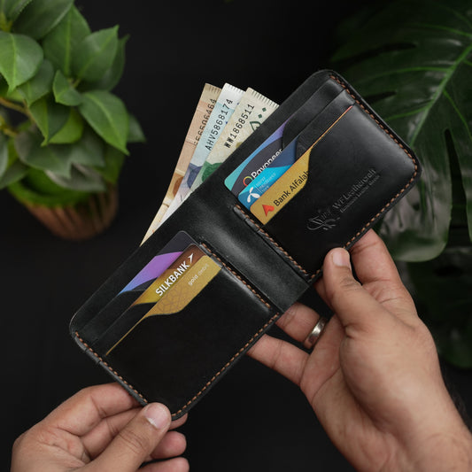 NO.55 PRO BIFOLD LEATEHR WALLET BLACK