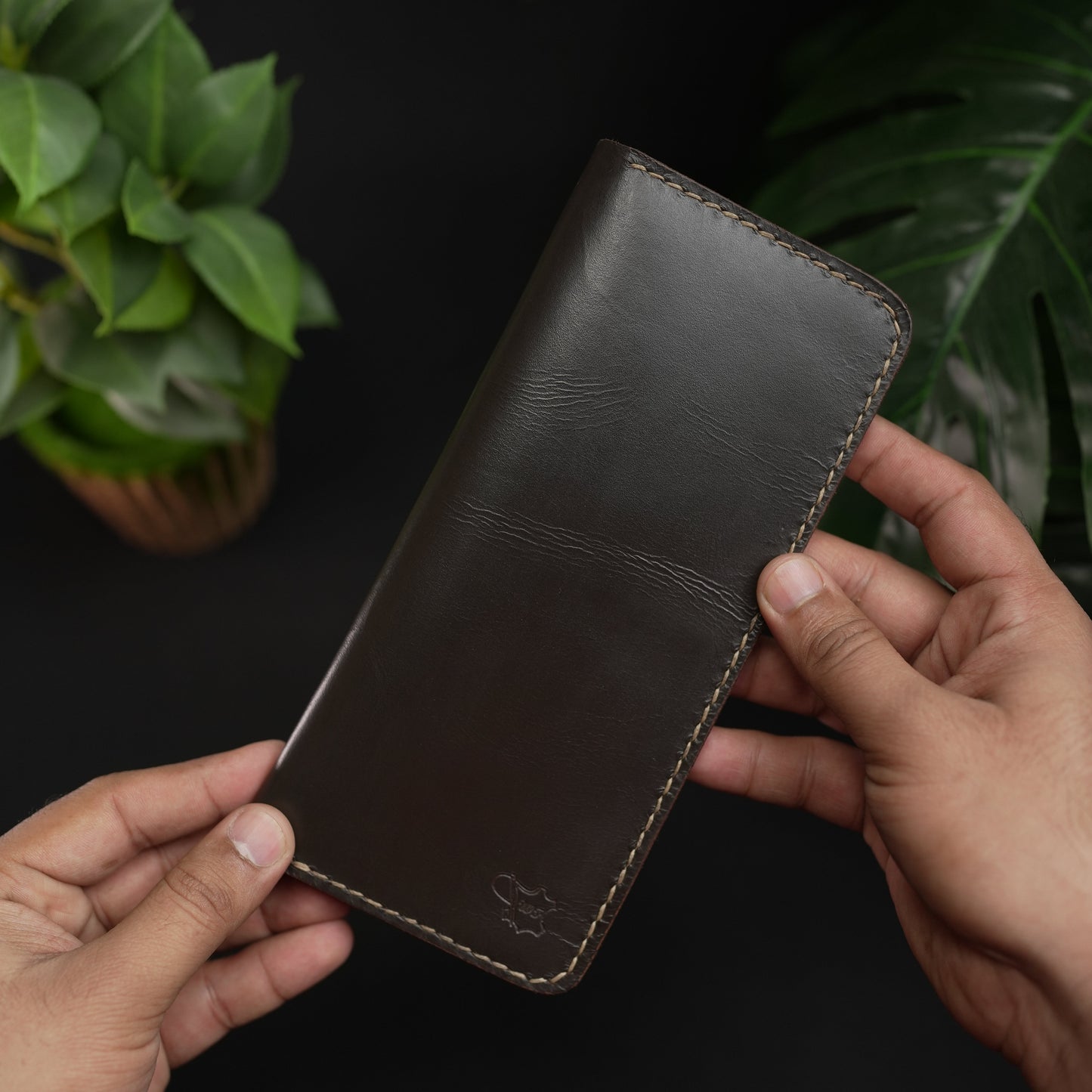 No. 72 Long Leather wallet Borwn Color