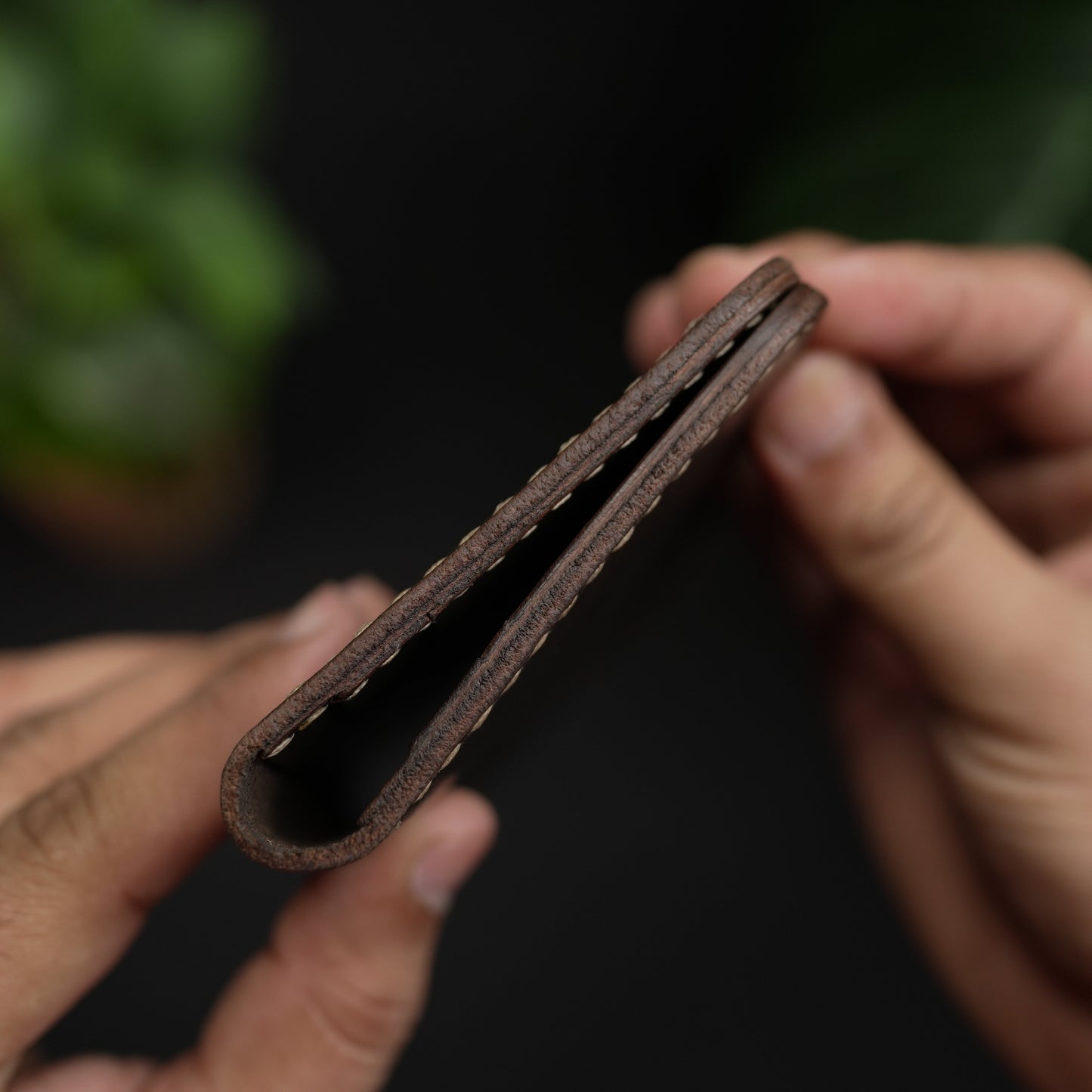 No. 72 Long Leather wallet Borwn Color