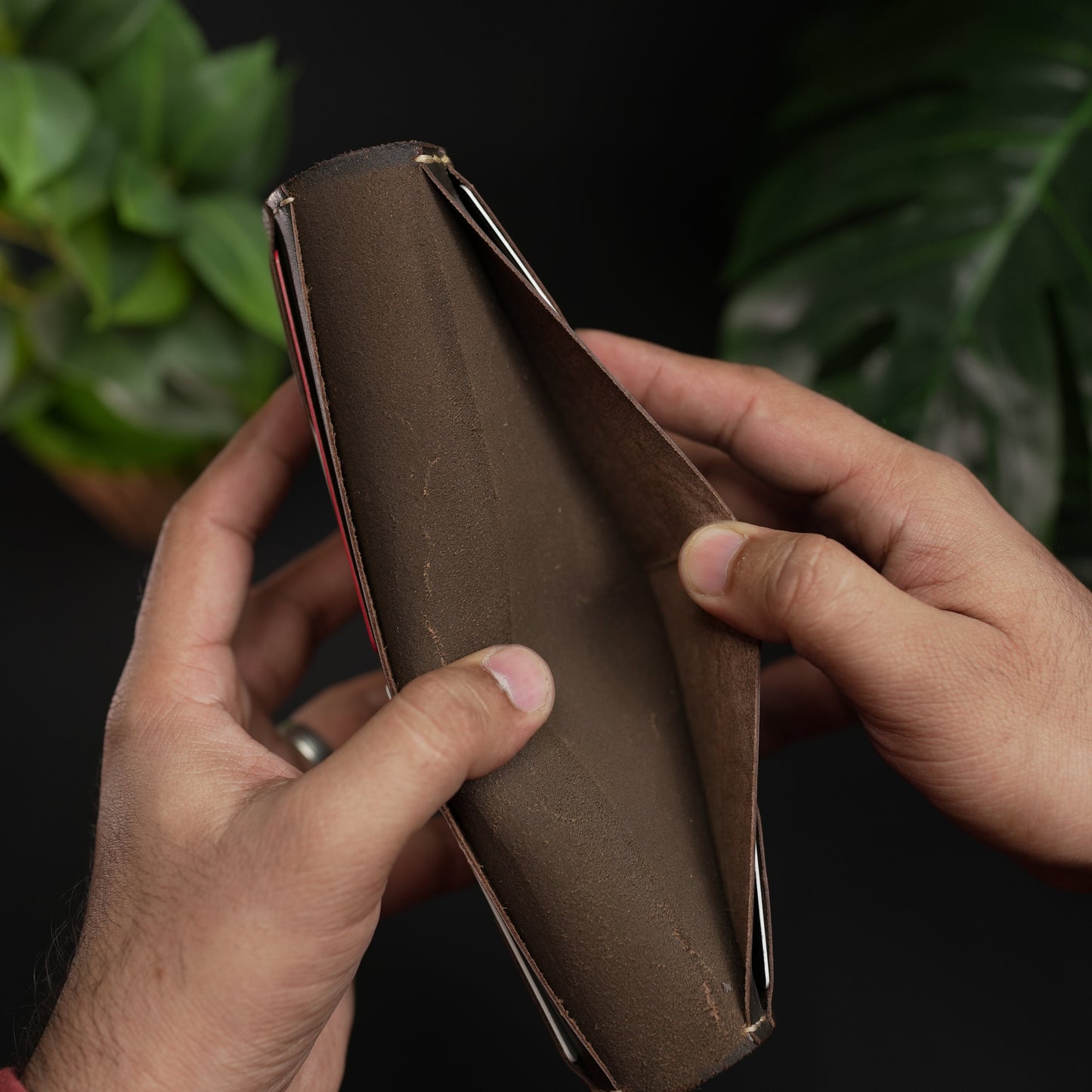 No. 72 Long Leather wallet Borwn Color