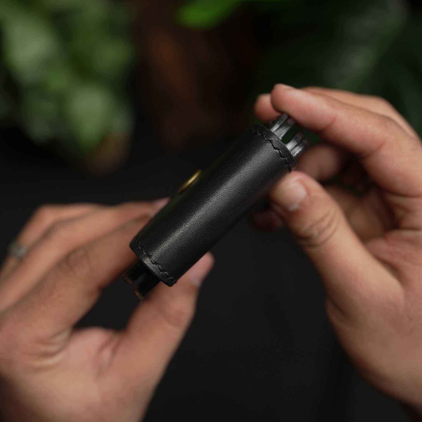 No.55 Pro claasic full optianl Leather wallet Full Black