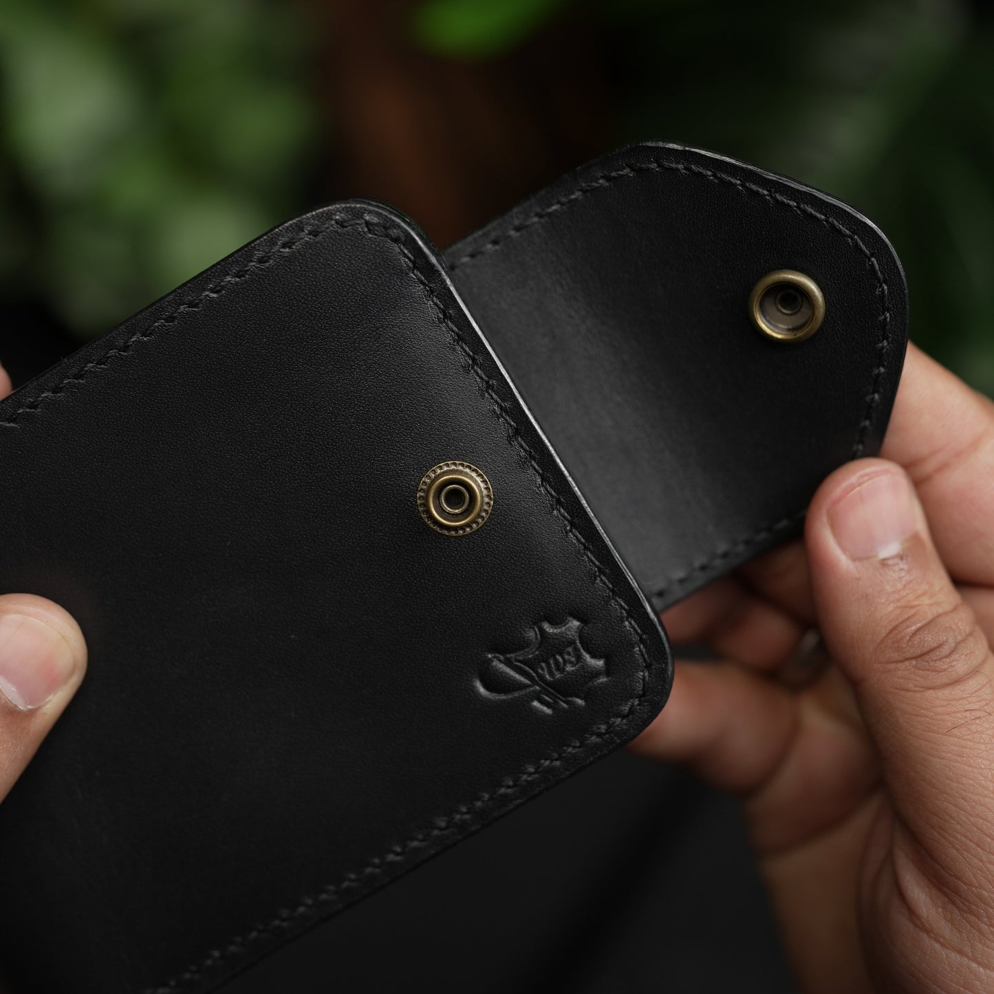 No.55 Pro claasic full optianl Leather wallet Full Black