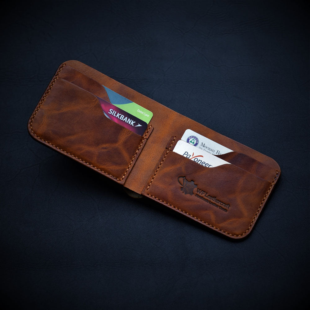 handmade leather wallet