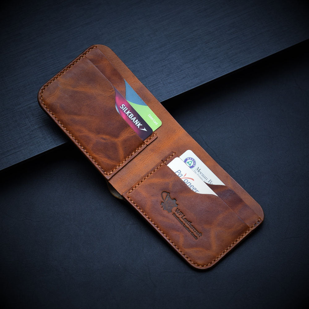 handmade leather wallet