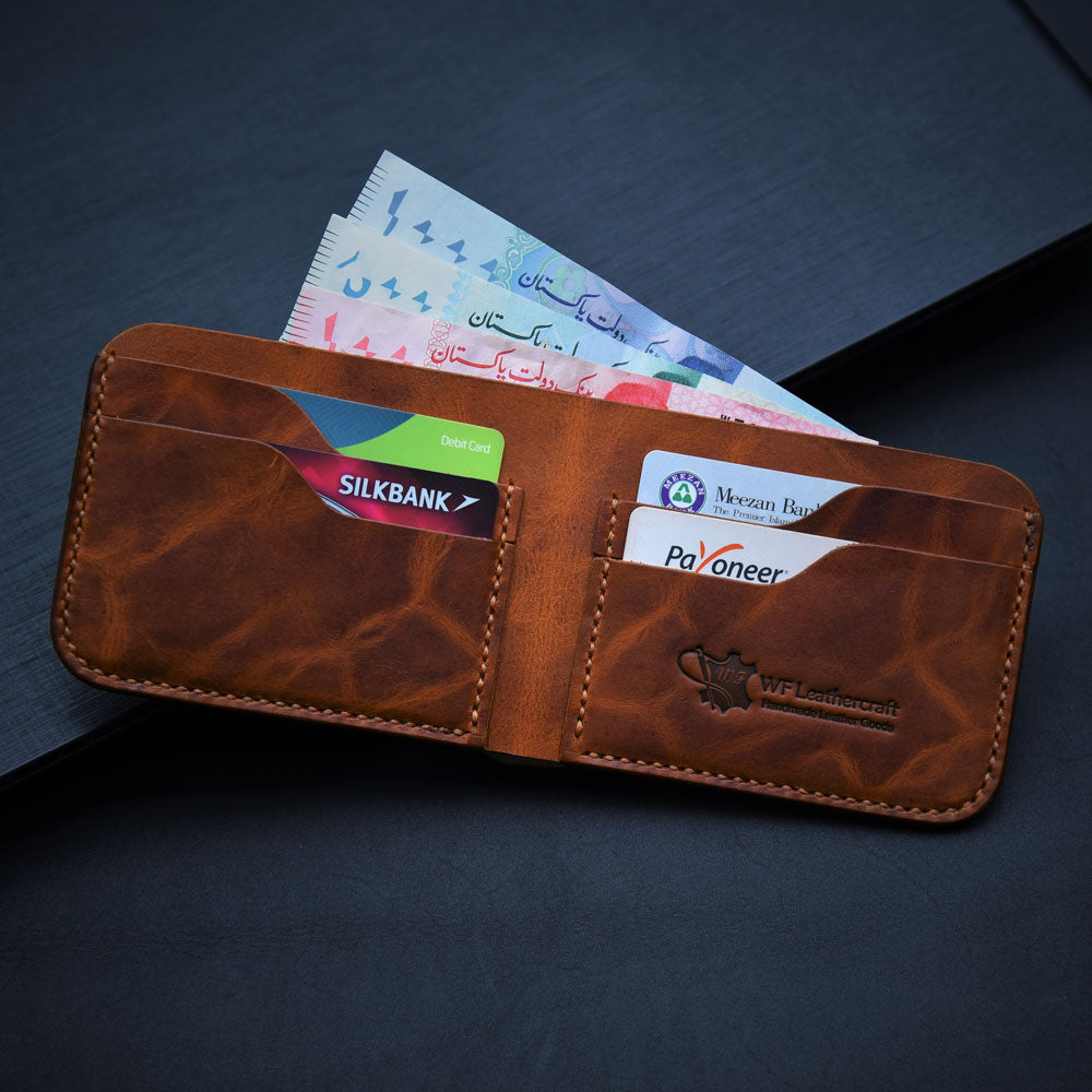 handmade leather wallet