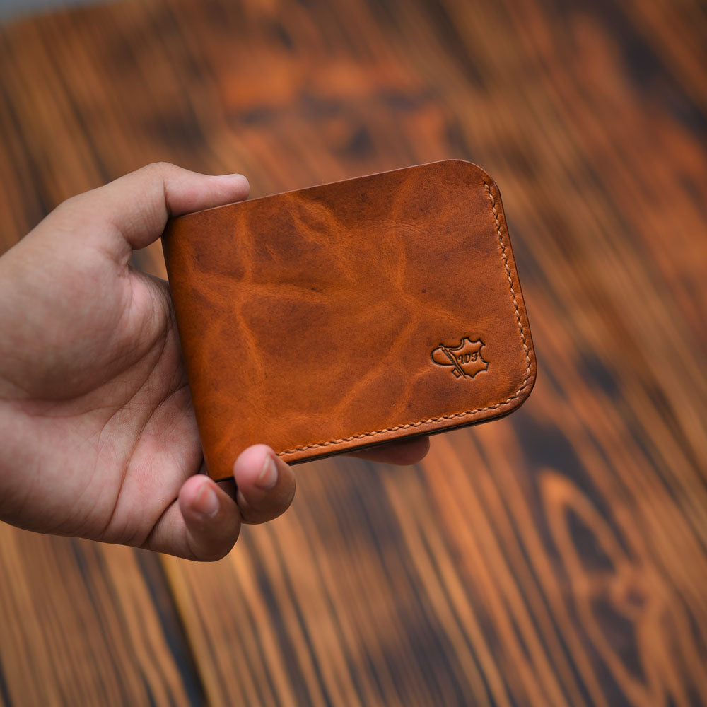 handmade leather wallet